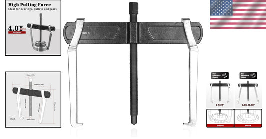 Lightweight 10-Inch Gear Puller with Heat-Treated Steel for Durable Performance