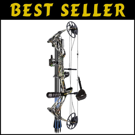 Pro Archery Package: Camo Compound Bow with Draw Length 18-31” & Accessories