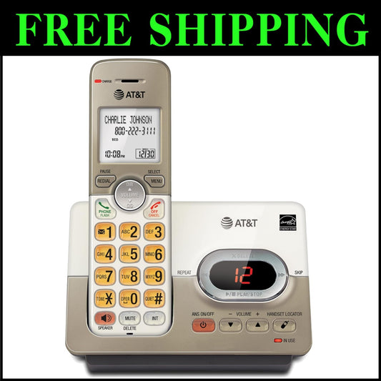 Cordless Phone with Caller ID & Power-Saving Features – Light Champagne Finish
