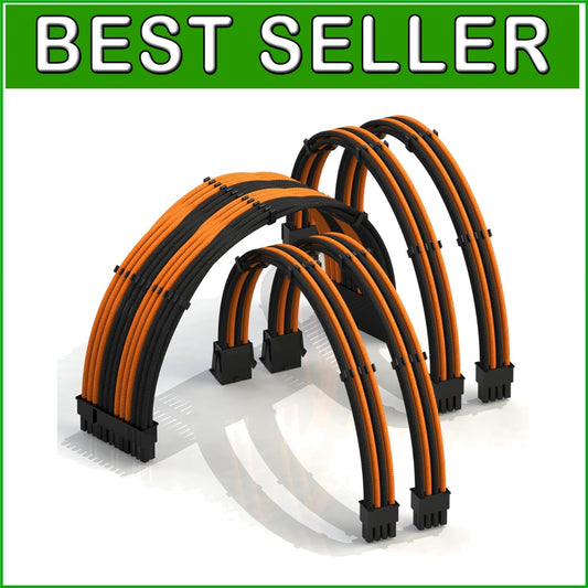 Vivid 30cm PSU Cable Mod - Super Soft Braided Extensions for Stylish Builds