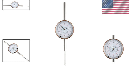 Precision 0-2'' Dial Indicator with 3'' Big Face - AGD 2 Style, Satin Finish