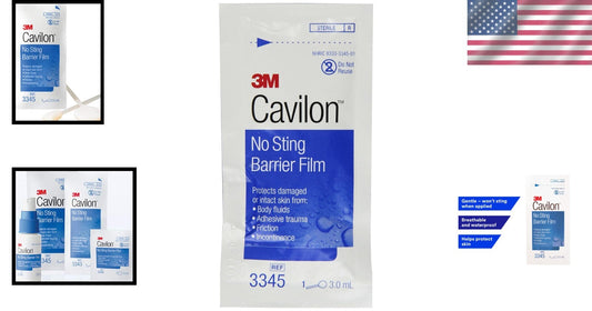 Hypoallergenic No Sting Barrier Film - Clinically Proven Protection Wand Bundle