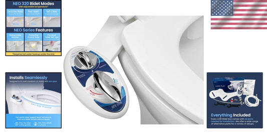 Adjustable Hot & Cold Dual Nozzle Bidet with Hygienic Guard Gate - Easy Install