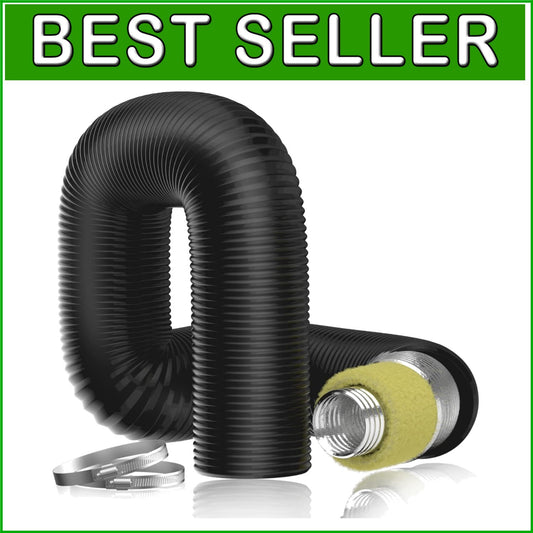 4-Layer Insulated Flexible Duct - 6'' x 8 Ft, Ideal for HVAC and Noise Control