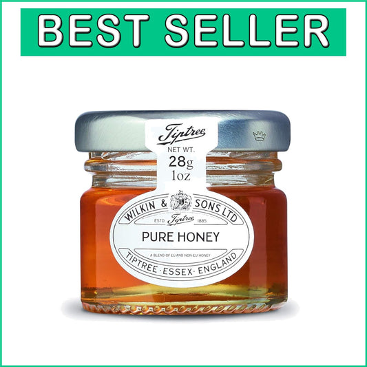 Artisanal Honey Minis - Pure Clear 1 Ounce Jars, Set of 72 for Delicate Palates