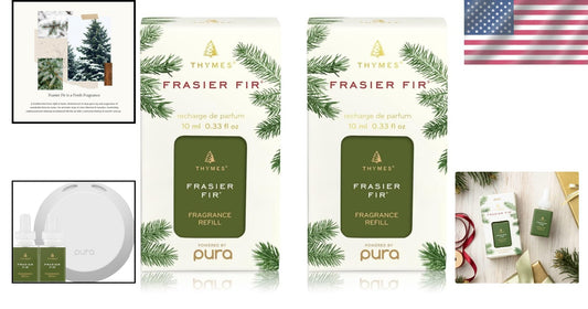 Pack of 2 Frasier Fir Pura Smart Diffuser Refills - 350 Hours of Luxury Aroma