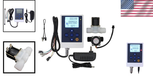 Multi-Functional Water Flow Meter System - LCD, Solenoid Valve & Sensors