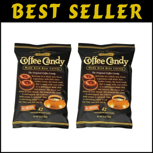 Savor the Flavor: 2-Pack of All-Natural Coffee Hard Candies, 5.3 oz Each
