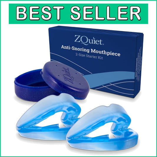 Effective Anti-Snoring Mouthpiece - Flexible Design with Storage Case Included