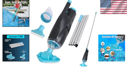 Cordless Spot Cleaner: Lightweight Handheld Pool Vacuum for Above-Ground Pools