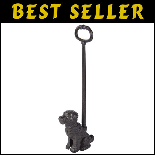 Functional Dog Design Cast Iron Door Stopper - Antique Style Home Accent