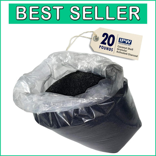 Coconut Shell Activated Charcoal - 20lbs for Home & Commercial Water Systems
