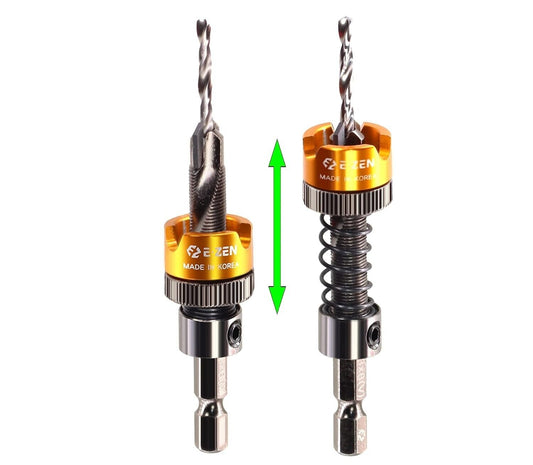 Adjustable Depth Countersink Drill Bit - Self-Adjusting, Tungsten Carbide, 1/8"