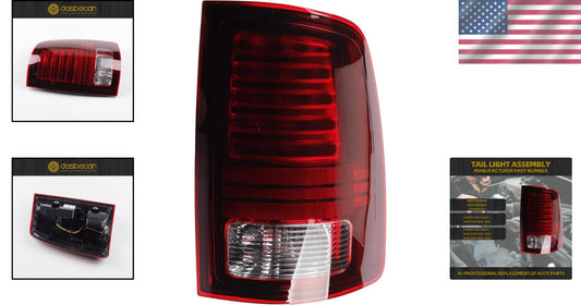Plug-and-Play LED Tail Lights for Dodge RAM 1500/2500/3500 - Black Finish