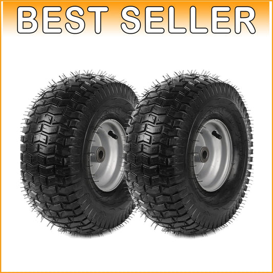 4-Ply 15 x 6.00-6 Tire & Wheel Assembly - Ideal for John Deere Riding Mowers