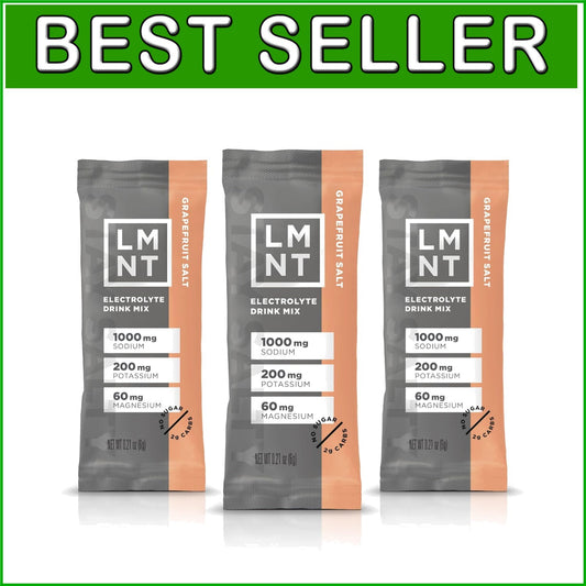 Boost Hydration with LMNT Zero Sugar Electrolyte Drink Mix - Grapefruit 30 Pack