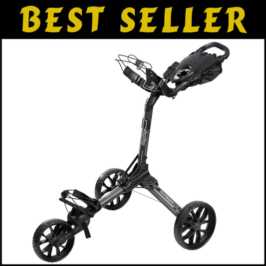 Innovative Golf Push Cart with Smooth Rolling Design and Accessory Pack Included