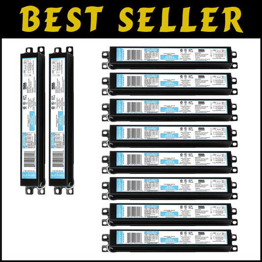 10-Pack Instant Start Electronic Fluorescent Ballast for F32T8 with Auto Restart