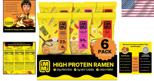 Bold Flavors Ramen Pack: Spicy Beef, Black Garlic Chicken & Tom Yum Shrimp