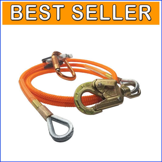 1/2 Inch x 14 Ft Steel Core Flip Line Kit - Ultimate Tree Climbing Safety Gear