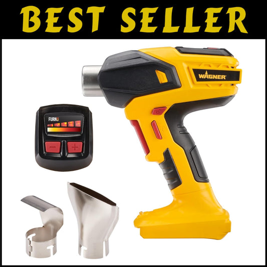 Versatile Cordless Heat Gun - SprayTech FURNO 550, 5 Temp Settings, 2 Nozzles
