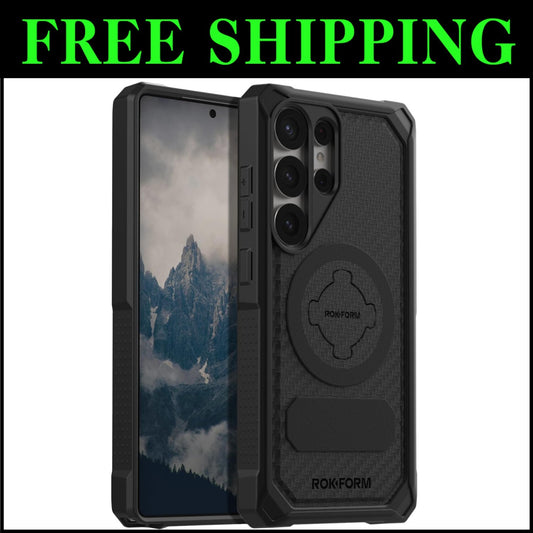 Rugged Galaxy S25 Ultra Case with Magnetic Twist Lock & Military Drop Protection