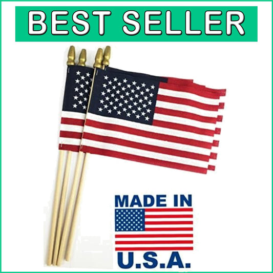 Lightweight 24-Pack of Handheld American Flags for Celebrations & Memorials