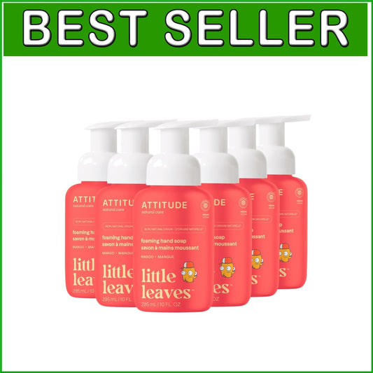 Dermatologically Tested Vegan Hand Soap for Kids – Refreshing Mango, 10 Fl Oz