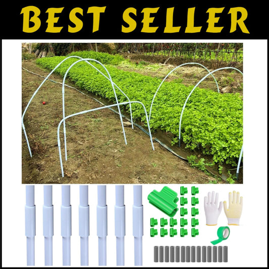 Rust-Free Garden Hoops DIY Kit - Easy Install for Flexible Grow Tunnel Designs