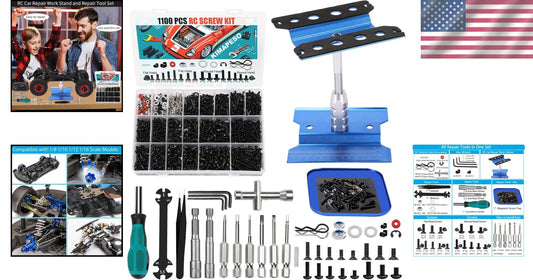 Durable Aluminum Work Stand and 1100 RC Screws for Easy Repairs & Customization