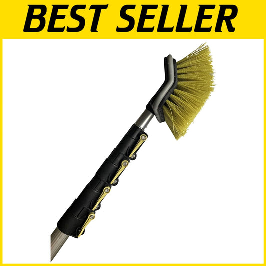 DOCA 6-24 Ft Scrub Brush & Extension Pole - Versatile Outdoor Cleaning Solution