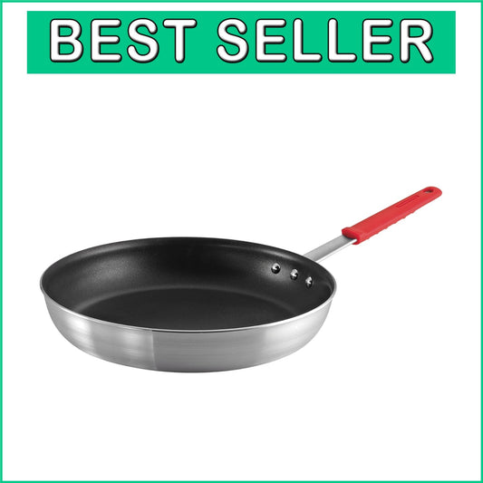 14-Inch Heavy-Gauge Aluminum Frying Pan - Non-Stick & Oven Safe up to 400°F