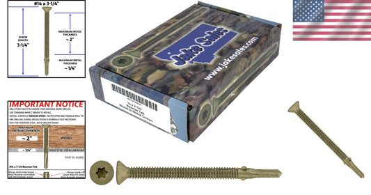 Efficient T-30 Torx Self-Drilling Screws – 5 lbs Pack for Wood to Steel Projects