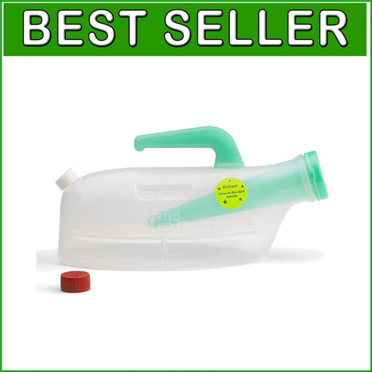 Stable Spill-Proof Male Urinal with Ergonomic Handle - Perfect for Home Care