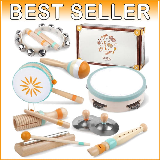 8-in-1 Montessori Musical Instruments Toy for Toddlers 1-3 - Safe & Engaging