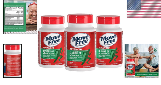 Advanced Glucosamine Chondroitin MSM Tablets - 120 Day Supply for Joint Comfort