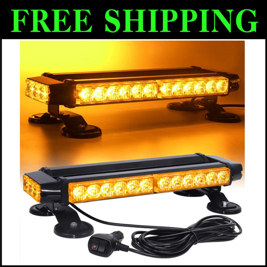 Weatherproof Magnetic Base LED Strobe Light - 30 LEDs for Enhanced Visibility