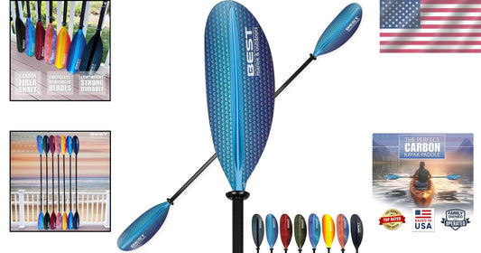 Lightweight Carbon Fiber Kayak Paddle with Dual Design - Perfect for Fishing