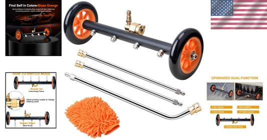 4000 PSI Undercarriage Cleaner & Water Broom - Quick Connect Extension Wands