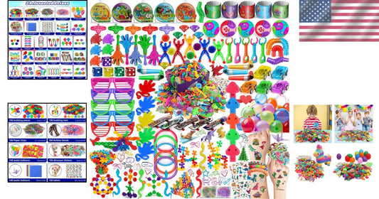 Diverse 1000PCS Toy Assortment for Ages 3-12 - Perfect for Parties and Events