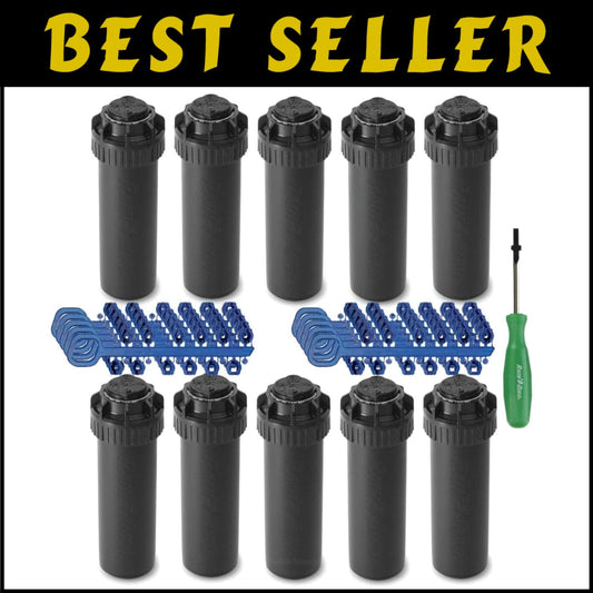 Durable 5000 Series Lawn Sprinklers - Adjustable 40-360° Coverage, 10 Units