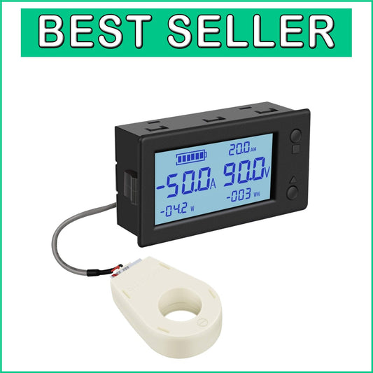 User-Friendly Digital Amp and Voltage Meter with Alarm for Battery Monitoring