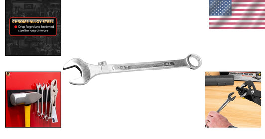 2.5-Inch Drop Forged Alloy Steel Wrench - 12-Point Box End Design