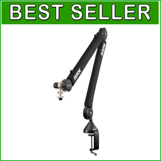 360-Degree Rotation Broadcast Mic Stand with Damped Springs and Cable Management