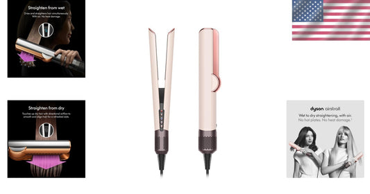 Compact Airstrait Hair Straightener - Ideal for Effortless Styling Anywhere