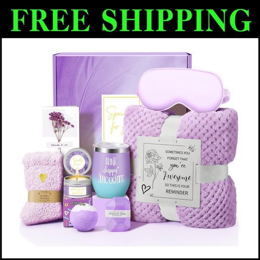 Pampering Spa Gift Box for Women - Moisturizing & Relaxing Essentials Included