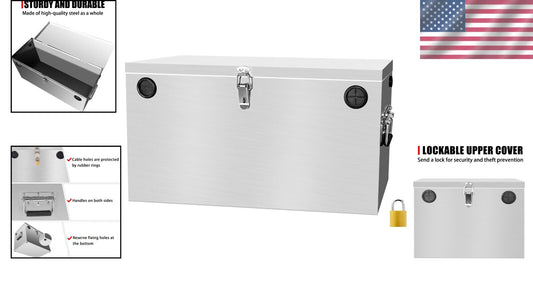 12V Double Battery Relocation Kit with Patented Design for Trailers & Kayaks