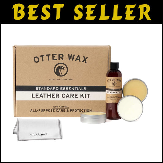 Complete Leather Care Set | All-Natural Products for Shoes, Bags & Car Interiors