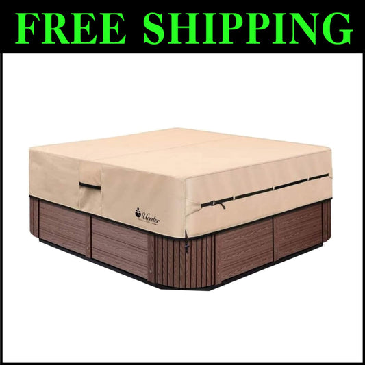 Durable Outdoor Hot Tub Cover - 83" Fit - Waterproof Protection for All Seasons