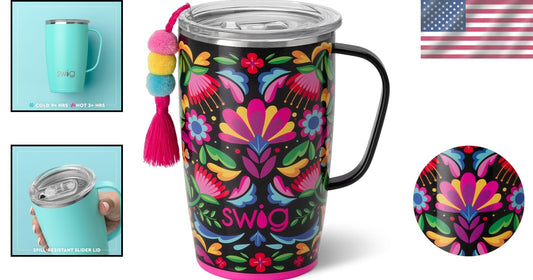 Triple Insulated 18oz Travel Mug - Stylish & Easy to Clean Coffee Companion